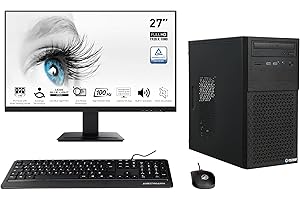 ‎ANKERMANN-PC Ankermann Business Office Work Komplett Set | Intel Core i5-11400F | Nvidia GeForce GT 730 2GB | 16GB RAM | 1TB NVMe SSD | Windows 11 | WLAN | MSI Pro MP 27 Zoll Monitor | Maus & Tastatur | Libre