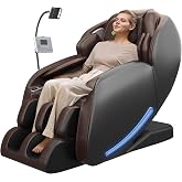 Real Relax 2026 Massagesessel Ganzkörper, Zero Gravity SL-Track Shiatsu-Massage-Liegesessel mit Telefon-Controller und Halter