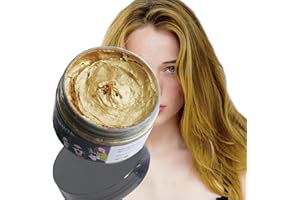 RUIBAVYA Cire Colorante Temporaire Cheveux Naturel Cire Colorante Cheveux CrèMe De Coiffure Temporaire Pour Les FêTes, Les Jeux De RôLe, Halloween Diy Cire Cheveux(Or pur)