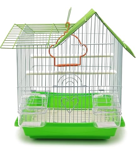 BPS Gabbia Uccelli Piccola 22.5x17x28cm - Con Accessori, Ideale Per Trasporto - Foto 11