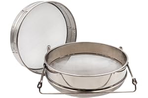 Farm & Ranch Bee outils en acier inoxydable double Miel filtre Passoire Tamis de miel Apiculture équipement