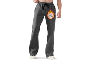 ineepor Pantalon Jogging Homme Pantalons de Sport Homme Semi-évasé Survetement Hiver Chaud Doux Doublé Polaire Coton Large Ample Baggy Décontracté Taille Elastique Casual Pants avec Poches XS-5XL