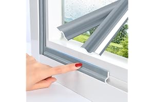 SERDA-RUN 236Inch/6m Window Draft Excluder Self-Adhesive Door Insulation Seal Strip,Door Draft Stopper Blocker Window Draught Excluder Foam Tape for Soundproof Weather Stripping for Door Frame