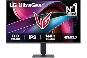 LG 24G411A-B – Ultragear Gaming Monitor 23.8", IPS Full HD, 16:9, 144Hz, 1ms, G-Sync and FreeSync, HDR10, Pivotable, Height Adjustable, Black