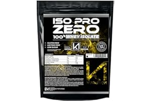 ISO PRO ZERO 1 Kg Proteine 100% Whey Isolate con Vb104 - K1 Nutrition SENZA GLUTINE, SENZA LATTOSIO, LOW SUGAR, (CIOCCOLATO BIANCO)