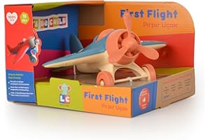 Let's Be Child Tornado-Flugzeug für Kinder | Sichere und langlebige Spielzeugflugzeuge für Kleinkinder | Geschenk für Mädchen und Jungen zur motorischen und sensorischen Entwicklung (Blau)