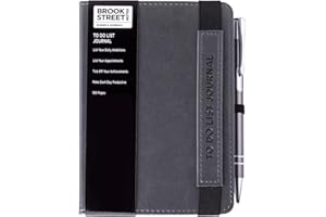 BROOK STREET NOTES Cuaderno de notas A6, lista de tareas, gama nueva, color gris claro A6