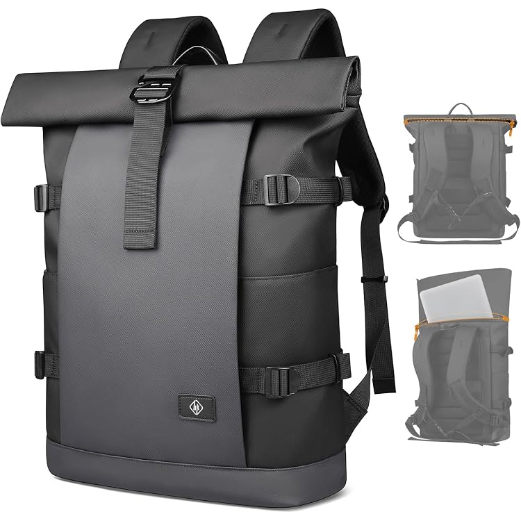 Sac à Dos étanche GYakeog 15.6 Pouces - 18-27L USB Pour Vélo Et Randonnée