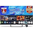 RCA Web OS TV 43-inch QLED 4K UHD Smart TV, MEMC HDR10 ThinQ AI, Voice Magic Remote Dolby Audio