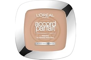 L'OREAL PARIS L'Oréal Paris Accord Parfait, Base de maquillaje en polvo hidratante, 4.N