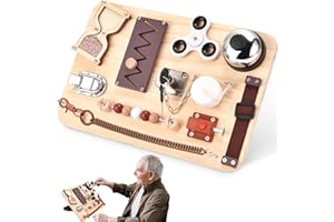 potatomato Planche d'activation pour Seniors - Entraînement ludique pour la motricité, la mémoire et Le Bien-être – Jouet Montessori apaisant Contre l’anxiété, l’autisme & TDAH