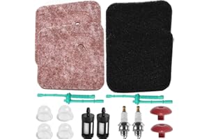 ZAMDOE FS55R Air Filter Fuel Line Primer Bulb Tune Up Kit for STIHL FS55 FC55 FS38 FS45 FS46 KM55 HL45 MM55 HS45 FS100 FS110 FS130 String Trimmer Weed Eater Replacement Parts 4140-124-2800