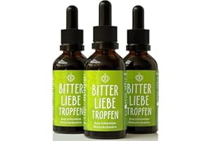 ‎BITTERLIEBE BitterLiebe Bittertropfen - Bitterstoffe aus hochwertigen Bitterkräutern - Tropfen mit praktischem Pipettenverschluss - inspiriert durch Hildegard von Bingen - 50ml