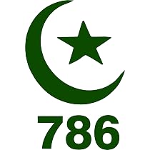 786 Allah(GOD) Decorative Green Design Sticker for All Bikes/Cars ...