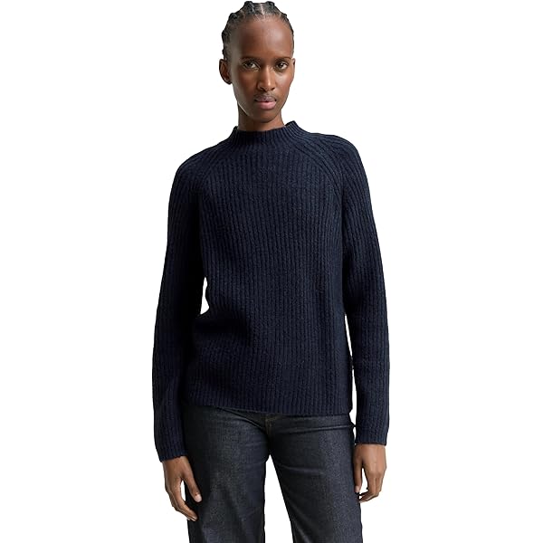 TOM TAILOR Sweatshirt voor dames, 36844 - zandsteen beige melange, L