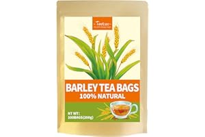 ‎TEELUX TeeLux Gersten Tee Beutel 100 Stück, Vegan, Reine Geröstete Gerste, Koffeinfrei, Mugicha, Natürlicher Kräutertee, eine beliebte Kaffeealternative in Japan