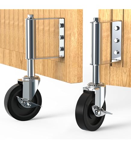 Rotelle Per Mobili 8 Pezzi - Nylon, Autoadesive O A Vite, Capacità 100kg, 360° - Foto 4