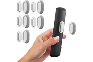 Nearockle Universal Magnetischer Fernbedienung Halterung, Silikon Fernbedienung Halterung Wand, Stark Klebender Wandhalterung fur TV/Klimaanlagen/Ventilator (5 Stück, Weiß)
