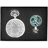 Montre à Gousset Doctor Who avec Pendentif et chaîne de Style rétro, en Argent, pour Hommes et Vendue dans Son Coffret…