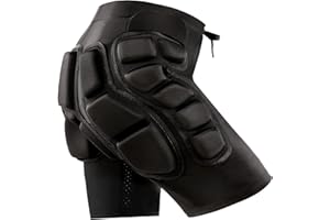 RELAXYEE Protective Padded Shorts, Impact Resistance Sportswear Outdoor Impact Protective Gear for Snowboard, Skate, Ski, Skateboard, Unisex, 3D Protection for Hip, Butt and Tailbone