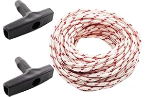 MNIIMALUXE 10 Meters 3mm Starterseil Rasenmäher,Seilzug Rasenmäher Starterseil für Rasenmäher, Trimmer, Motorteil, Zugseilrasenmäher,Ersatzteilefürrasenmäher,Rücklaufstarterseil Ersatzseil ﻿