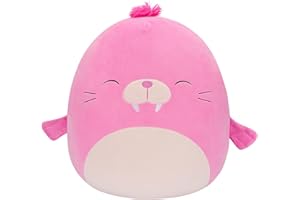 Squishmallows SQCR04223 - różowy mors Pepper 50 cm, oficjalny plusz Kelly Toys, super miękka przytulanka