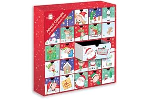 Giftmaker Collection Christmas Advent Calendar with 24 Drawers - Add your own Treats