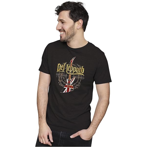 Buy Three Times 5 Def Leppard India Tour Graphic T-Shirt | 100
