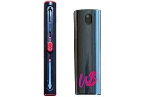 WS WORLSTREND Pack de 1 Limpiador de Pantalla Móvil/Pc/TV/iPad/MacBook con Paño de Microfibra. 1 Bolígrafo Limpiador para Airpods, Kit de Limpieza Multifunción para Auriculares Bluetooth. Ideal para Viajar