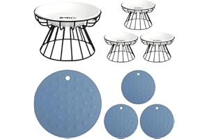 Dorakitten 4Pcs Cat Bowl, Ceramic Raised Cat Food Bowl, Elevated Pet Bowl,Anti Vomiting Cat Feeding Bowl, Non Slip Cat Dish, Protect Pet's Spine Make Cats Feel Comfortable, Dishwasher Safe