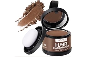ZOXPM Retouche Racines Cheveux, 4g Poudre de Racine de Cheveux, Poudre capillaire, Densificateur de cheveux, Hairline Cover Up Powder pour Homme et Femme (Brun clair)