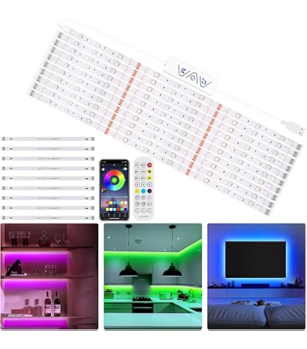 LED Unterbauleuchte Set 5m – Dimmbar, Warmweiß 2700K, Mit RF Fernbedienung & Adapter, Für Schrank, Küche & Vitrinen