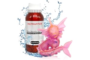 Reprapper 203 Dual Color Resina UV Lavable con Agua Bicolor LCD 405nm Resina Rapida para Impresion 3D Water Washable Fotopolimero Resina Foto-Sensible Dos Colores - 500g - Naranja/Rosa