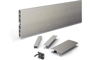 DQ-PP Eckverbindung für Sockelleiste – Sockelblende – 150mm – INOX – Kunststoff – Sockel – Sockelprofil – Küchensockel – Kuechensockelleiste für Einbaukueche