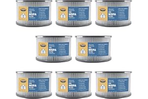 AOYERN Ersatzfilter für Whirlpool Filter, für MSpa Whirlpool Filter Modell ab 2020, für Mspa Whirlpool Zubehö Pool Filter, Kompatibel mit Mspa Filter (8 Stück)