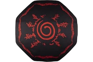 Konix Naruto Shippuden Tappetino gaming per sedia da ufficio 98 x 98 cm - Rivestimento antiscivolo - Design Sigillo di Hakke