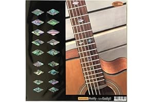 INLAYSTICKERS Inlay Sticker Fret Markers for Guitars, Bass & Ukuleles - Traditional Diamonds - Abalone Mix, F-307DD-MX
