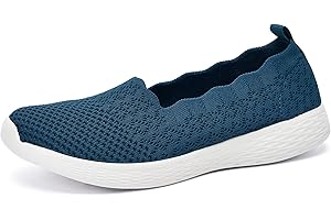 Puxowe Scarpe Mocassini Slip On da Donna Eleganti Leggere Fitness Casual Outdoor Passeggio Maglieria Piatte Sneakers