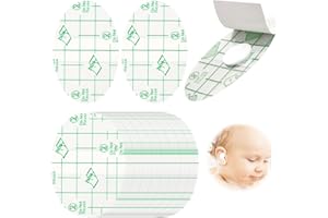 SPOKKI 80 Stück Ultradünne Transparente Ohrabdeckungen, Ohrringe Abkleben, Gehörschutz Baby, Einweg-Gehörschutz Verschleißschutz-Schuhaufkleber Für Schwimmen, Baden, Schützt das Innenohr