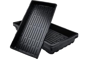 Getervb Pack of 5 Propagation Plates, Plant Propagation Bowl, Plastic Plant Tray, Greenhouse Propagation Tray for Garden, Balcony, Vegetables, Fruit, Plant Ger