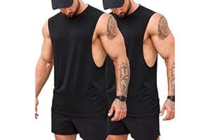 COOFANDY Men's Gym Tank Tops Bodybuilding Muscle Vest Workout Summer Fitness Sleeveless T Shirt