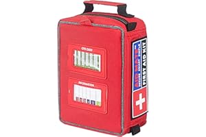 AID MATE Pro First Aid Kit with Molle System Portable Emergency Survival Kits Trauma Medical Kit for Home, Office, Car, Outdoor, Hiking, Travel, Camping