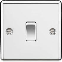 Knightsbridge 20A 1G DP 4G Gehäuse In Poliertem Chrom – Für Schalter Und Steckdosen, Modular Aufgebaut