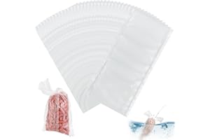 SOGHO Lot de 100 sacs de pêche en PVA rapide soluble dans l'eau - Sacs PVA pour la pêche à la carpe - Sacs PVA pour tous les types d'appâts à granulés, vers de terre, maïs pour dissoudre les appâts de