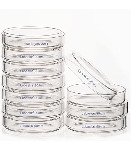 10 stuks helder glazen petrischalen voor celteelt 10 stuks helder glazen petrischalen voor celteelt