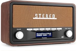 Audizio Foggia Radio Dab+ y FM, diseño Retro, Bluetooth, Altavoces estéreo incorporados, Auto scan, Alarma y Temporizador, 20 emisoras pre-sintonizadas, Display LCD, Entrada Auxiliar, Color Cobre