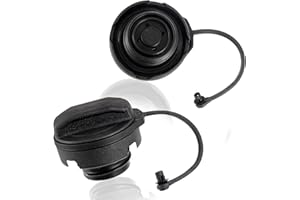 CDDCWZ Treibstoff Deckel Tankdeckel mit Halteband Kompatibel VW Polo 9N 6R Golf 2 3 4 Passat B5 B3 B4 Audi A3 A4 A1 TT Seat Leon Skoda Octavia Auto Kraftstofftankdeckel Ersatz 1H0201553B 1J0201550A