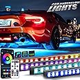 EJ's SUPER CAR Underglow Lights, RGB Underglow Lights with Wireless APP Remote Control, 16 Million Colors, Sync to Music, Ultra Long Led Neon Accent Under Glow Kit for s, SUVs, Trucks, DC 12V