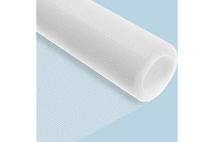 REDTRON moskitiera z włókna szklanego 1,2 x 2,5 m, siatka przeciw owadom z możliwością cięcia, odpowiednia do wielu drzwi i okien, zamiennik moskitiery przeciw komarom i kotom, biały