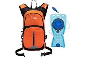 Obego 2L Hydration Pack Backpack with Water Bladder for Cycling, Hiking, Skiing, Motorcycle Riding